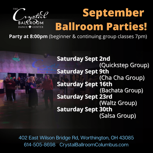 Ballroom Dancing Events Crystal Ballroom Dance Center